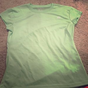 Lime green dri-fit shirt